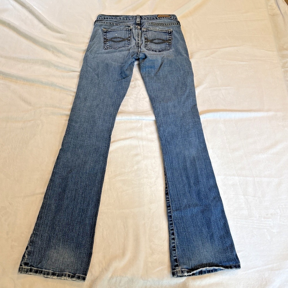 Vintage 5 Pocket Abercrombie Womens Bootcut Jeans Low Rise Size 0L Light Y2K 00s - Picture 11 of 12